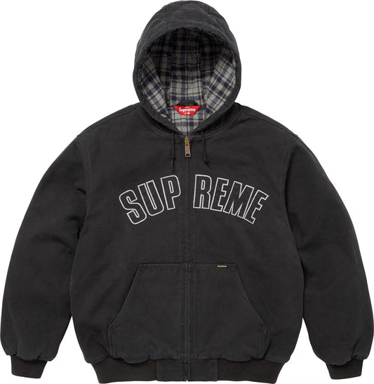 Plaid-Lined Work Jacket