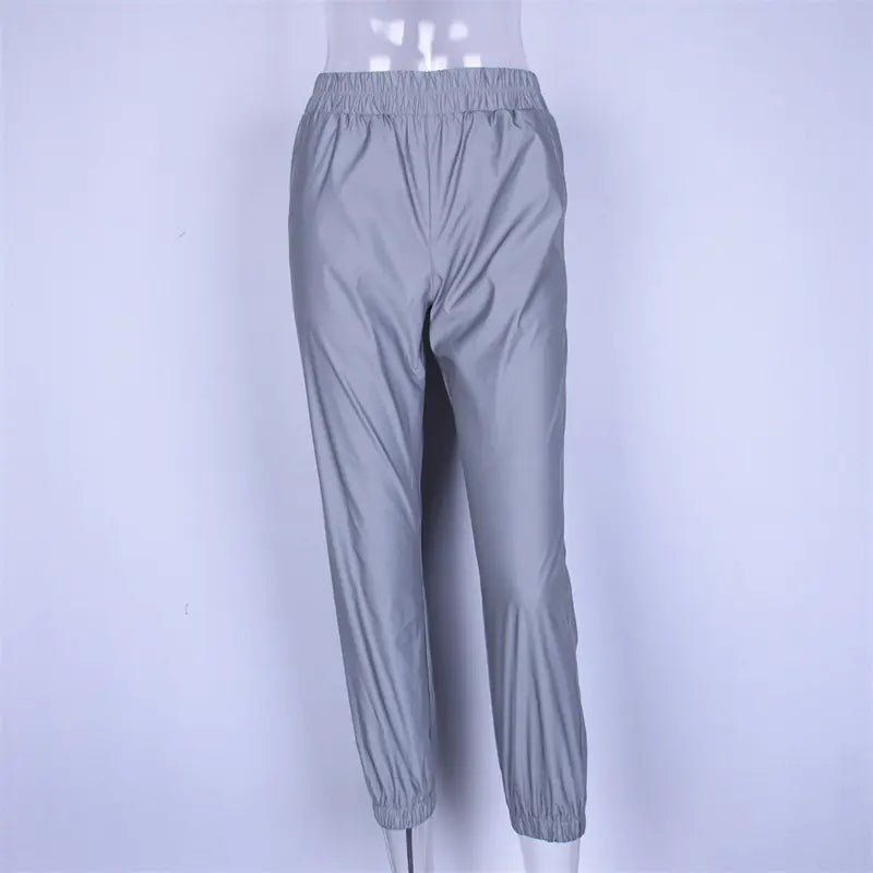 Reflective Ankle Pants, Harem Pants, Cropped Pants